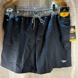 Speedo Gray and Black Swim Shorts